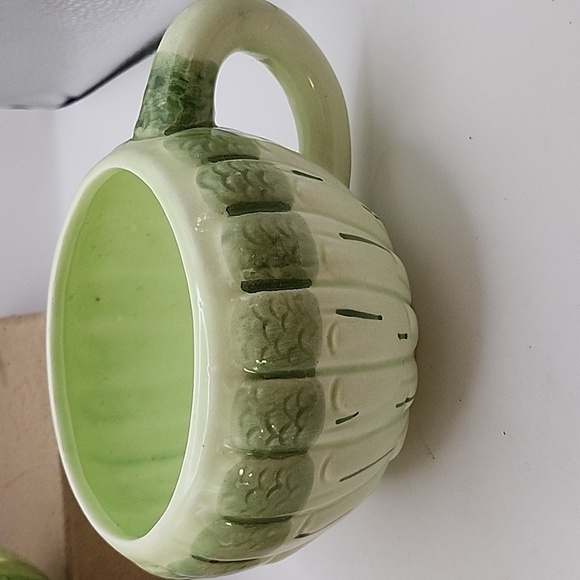 Vintage Ceramic Vegetable Soup Mugs 4 Count 6.25" X 3.75" - Picture 11 of 16